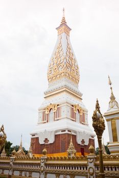 Phra That Phanom pagoda in Wat Phra That Phanom, Nakhon Phanom, Thailand, stock photo