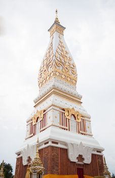 Phra That Phanom pagoda in Wat Phra That Phanom, Nakhon Phanom, Thailand, stock photo