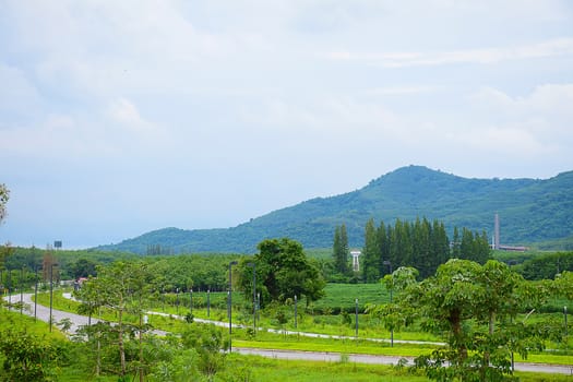 landscape and mountains in Thailand.