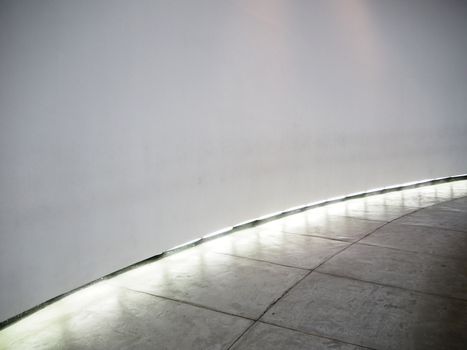 Strip Light on floor and corridor.