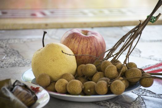 Fruit To pray Shrine in Chinese culture.