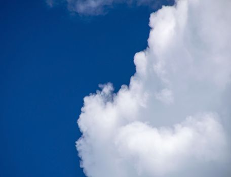 Clouds blue sky background.