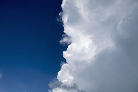 Clouds blue sky background.