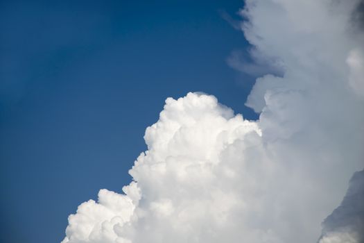 Clouds blue sky background.