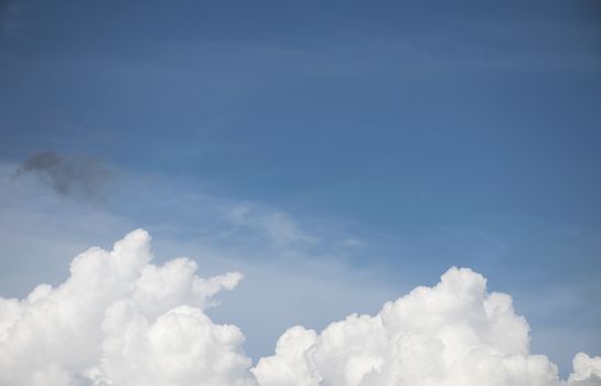 Clouds blue sky background.