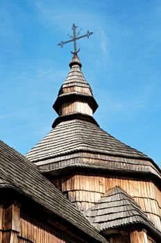 cross on the dome of the old church