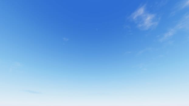 Cloudy blue sky abstract background, blue sky background with tiny clouds, 3d rendering

