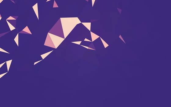 Abstract low poly background, geometry triangle, mosaic pastel color background