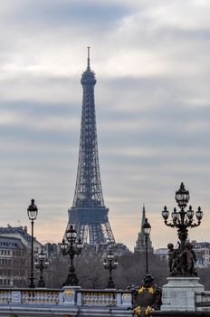 The Eiffel Tower in Paris, France