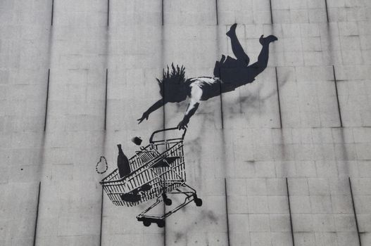 Banksy artwork on London wall