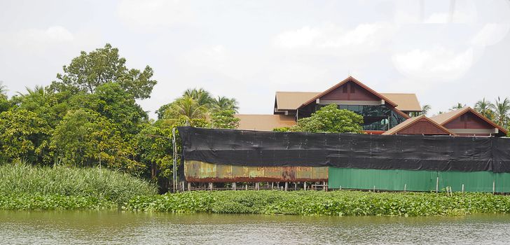 house near river. Waterfront lifestyle.