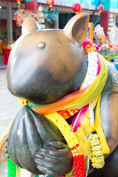 Rat is vehicle of Ganesha and tells blessing of people to Ganesha.