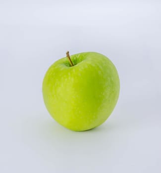 fresh organic fruit ,  green apple  on a white background