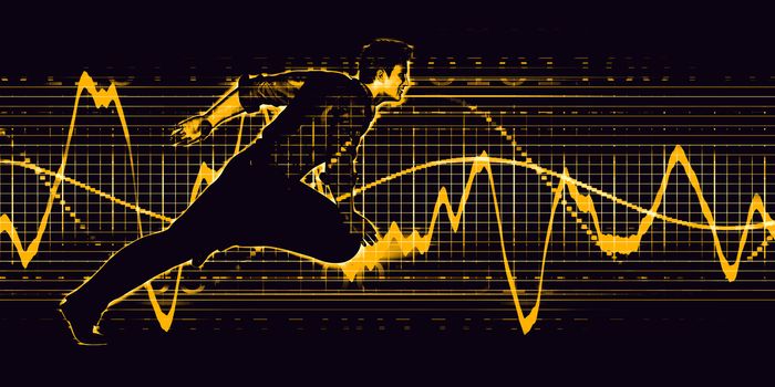 Professional Services with Nordic Man and Graph Background