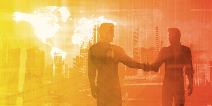 Manufacturing Industry as a Business Concept Abstract Art