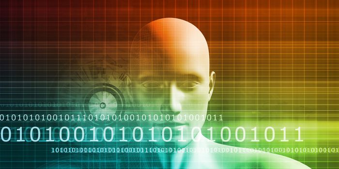 Digital Identity with an Android Faceless Head Art