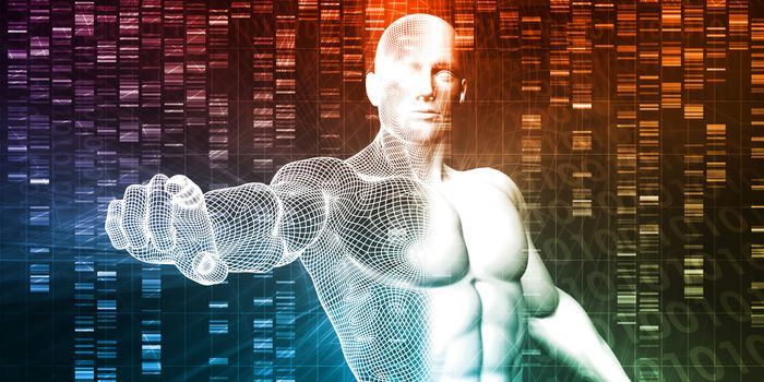 Genetic Engineering Science Research and Development Concept