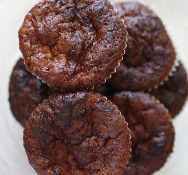 Sweet homemade chocolate muffin