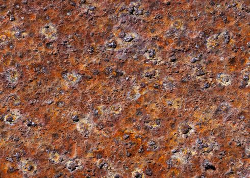 Close up of a piece of rusty metal