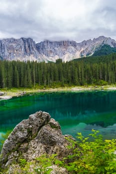 landscape the wild nature lake Misurina in the Alps