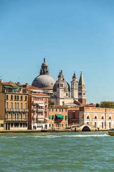 Grand Canal and Basilica Santa Maria della Salute, Venice, Italy