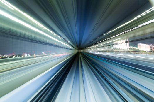 Blur motion of tunnel
