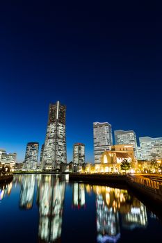 Yokohama city at night