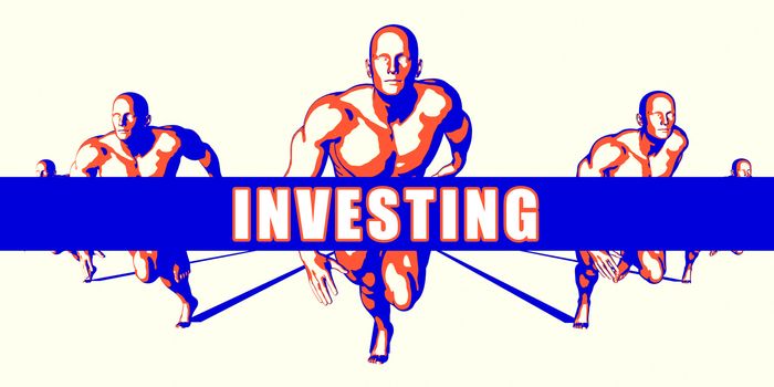 Investing as a Competition Concept Illustration Art
