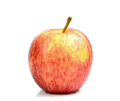 Fresh apple on a white background