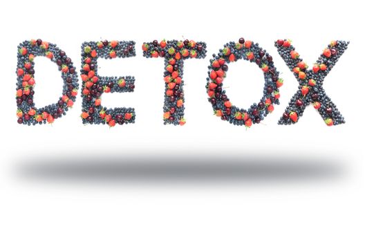Detox made from a selection of berrris including blueberres, strawberries and cherries