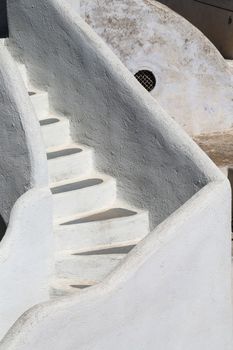 Stairs of a street in Naxos, Greece