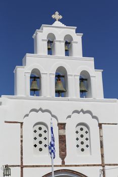 Church of Pyrgos Kallistis, Santorini island, Greece
