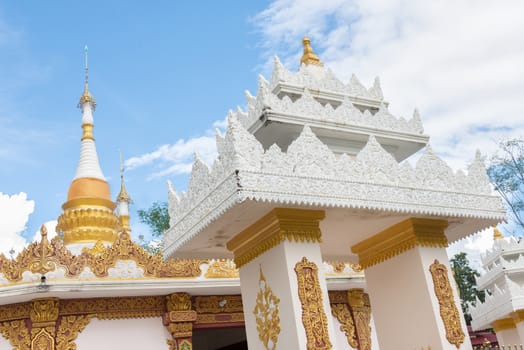 Fine stucco at a temple in northern Thailand.