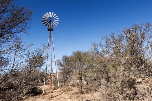 Poor Lonely Windmill at The Mountain Zebra National Park is a national park in the Eastern Cape province of South Africa proclaimed in July 1937 for the purpose of providing a nature reserve for the endangered Cape mountain zebra.