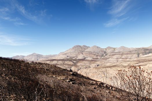 Mountain - The Swartberg mountains are a mountain range in the Western Cape province of South Africa. It is composed of two main mountain chains running roughly east-west along the northern edge of the semi-arid Little Karoo.