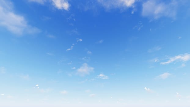 Cloudy blue sky abstract background, blue sky background with tiny clouds, 3d rendering

