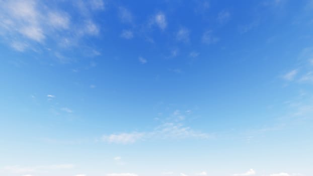 Cloudy blue sky abstract background, blue sky background with tiny clouds, 3d rendering

