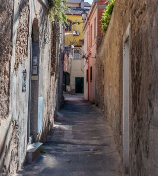 Alley in old italian city