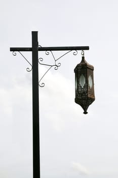 Street lamppost  light at night background