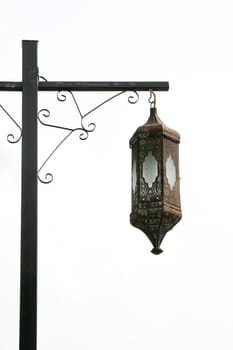 Street lamppost  light at night background