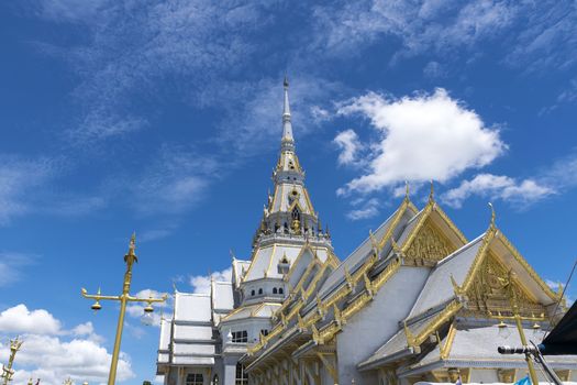 Beautiful marble church/temple Wat Sothorn, Chachoengsao Thailand