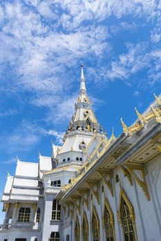 Beautiful marble church/temple Wat Sothorn, Chachoengsao Thailand