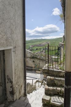 View of typical village of Southern Italian