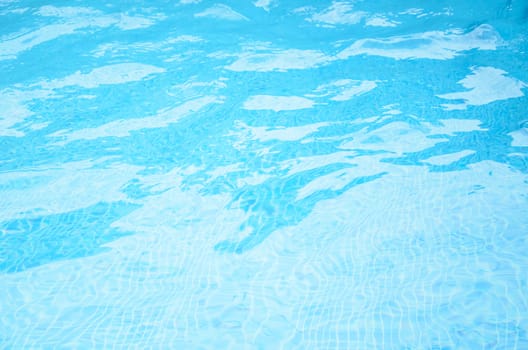 Patterns of movement of water in the pool