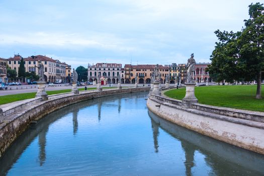 Piazza of Prato della Valle, Padova, Italy.
