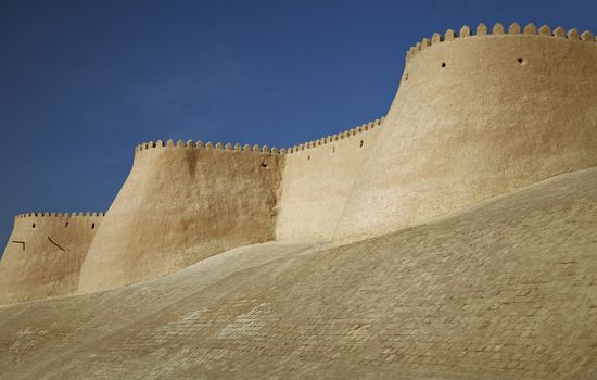Walls of Itchan Kala - Old Town of Khiva, Uzbekistan, Silk Road
