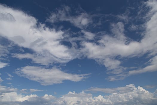 Beautiful Blue sky with cloud