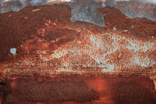 Rusty metal iron of car background texture