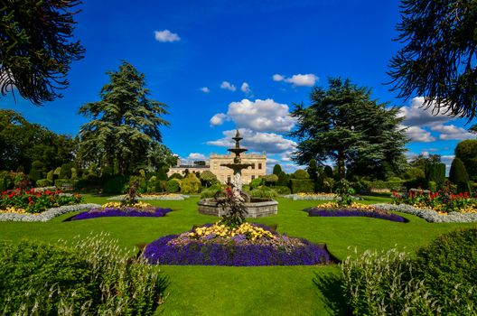 Brodsworth Hall Gardens in Doncaster, South Yorkshire. Used color effects.