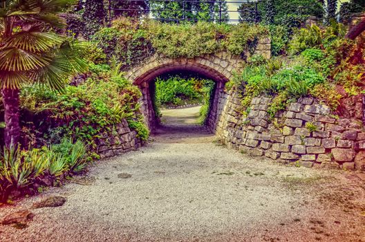 Brodsworth Hall Gardens in Doncaster, South Yorkshire. Used color effects.